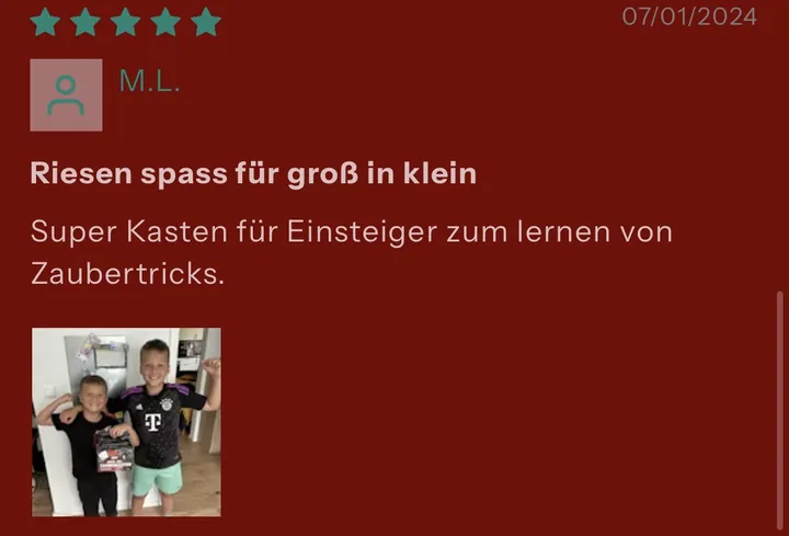 5-Sterne-Rezension von M.L. für MARV der Zauberkasten – Super Kasten für Einsteiger