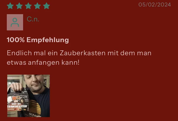 5-Sterne-Rezension von C.n. für MARV der Zauberkasten